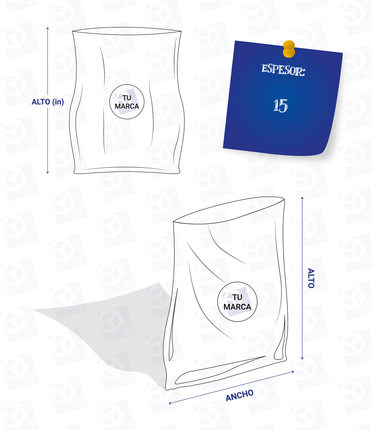 Poliolefina Termoencogible Anti Fog Bolsa Impresa