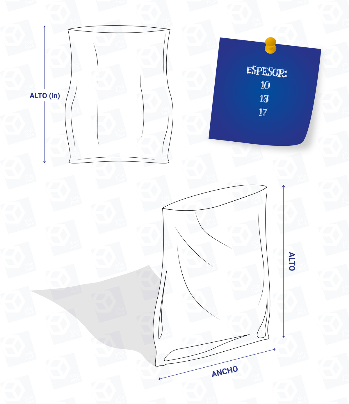 Poliolefina Termoencogible Anti Fog Bolsa Transparente