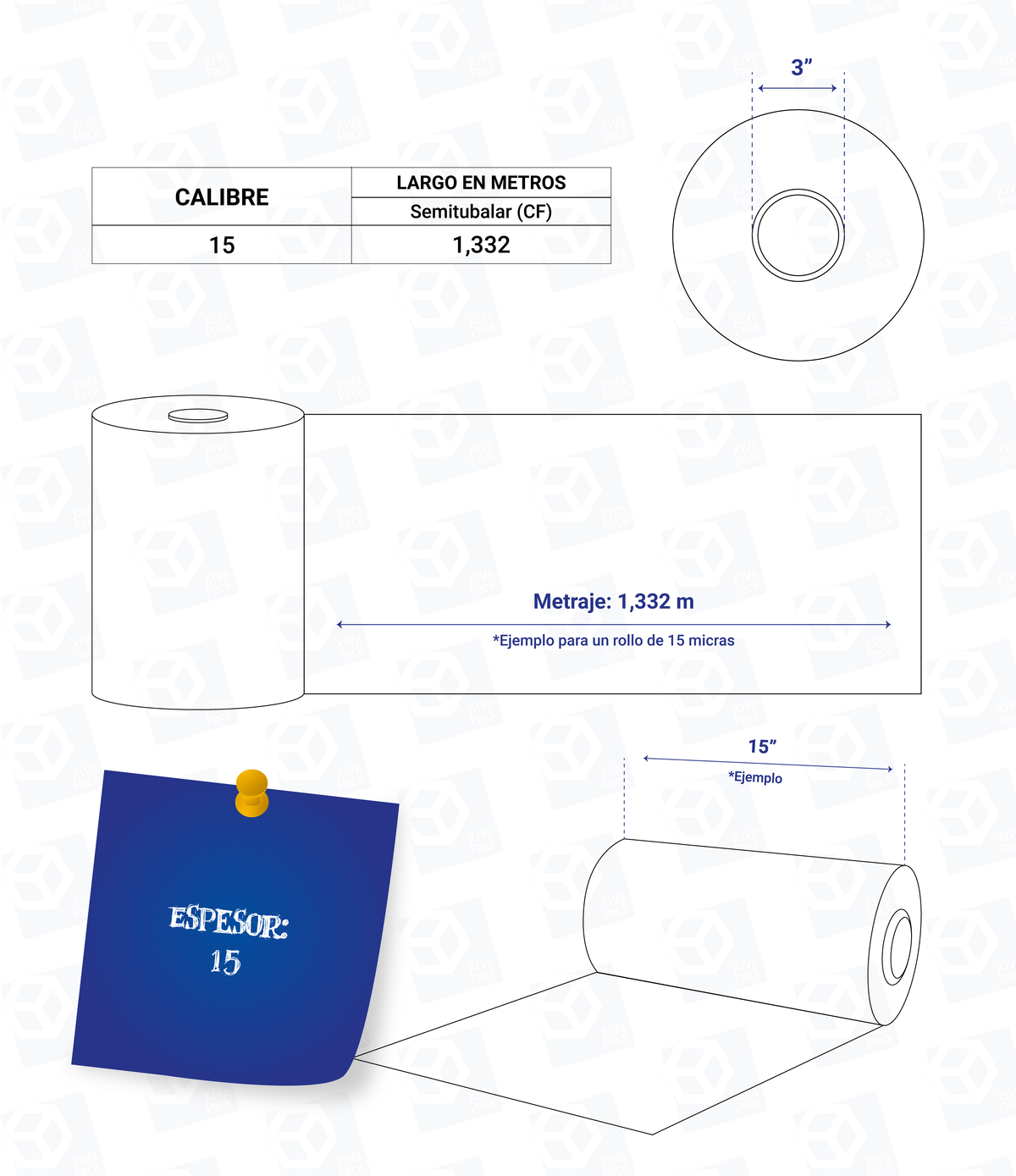 Poliolefina Termoencogible Anti Fog Rollo Transparente