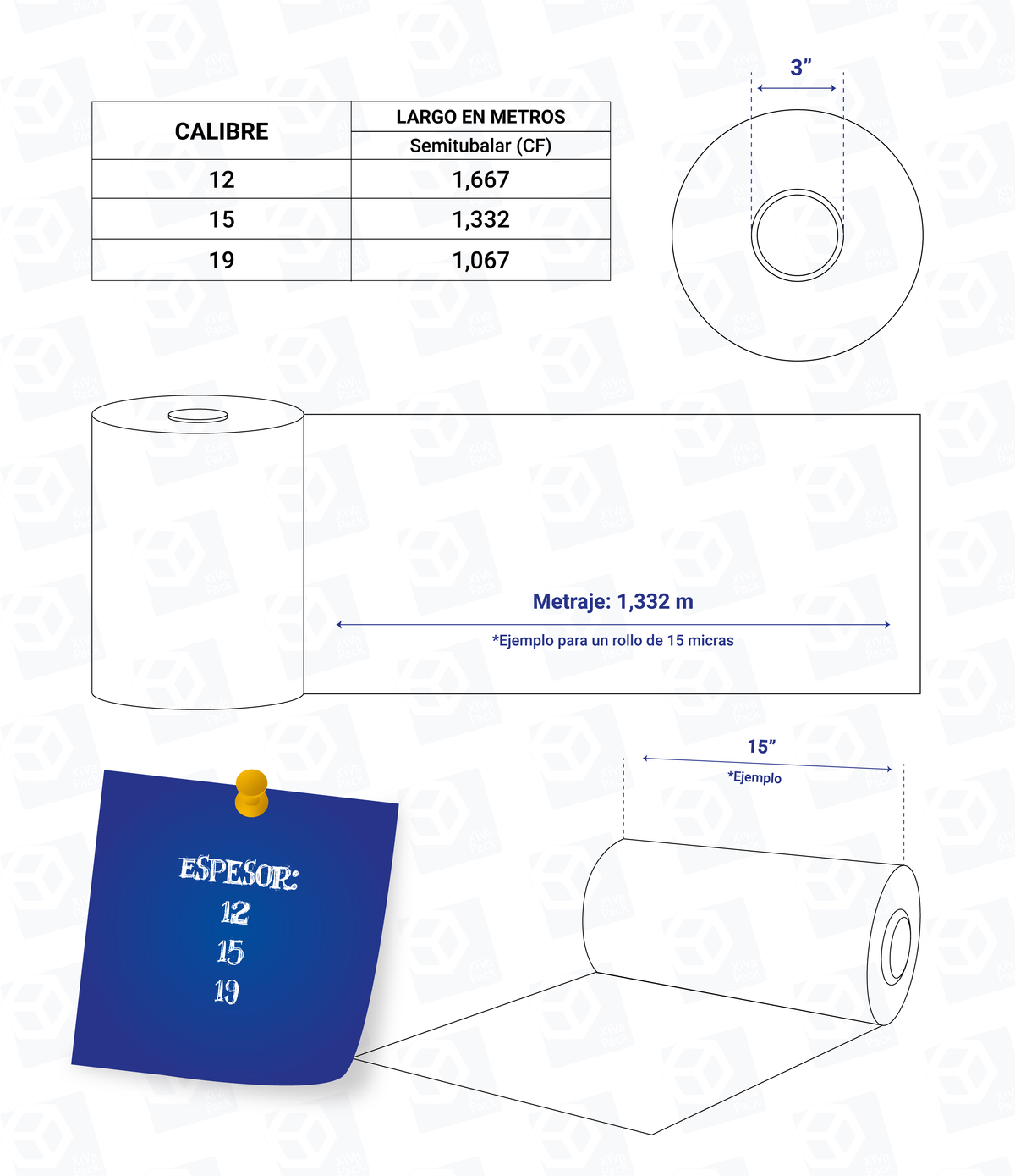 Poliolefina Termoencogible Premium Rollo Transparente